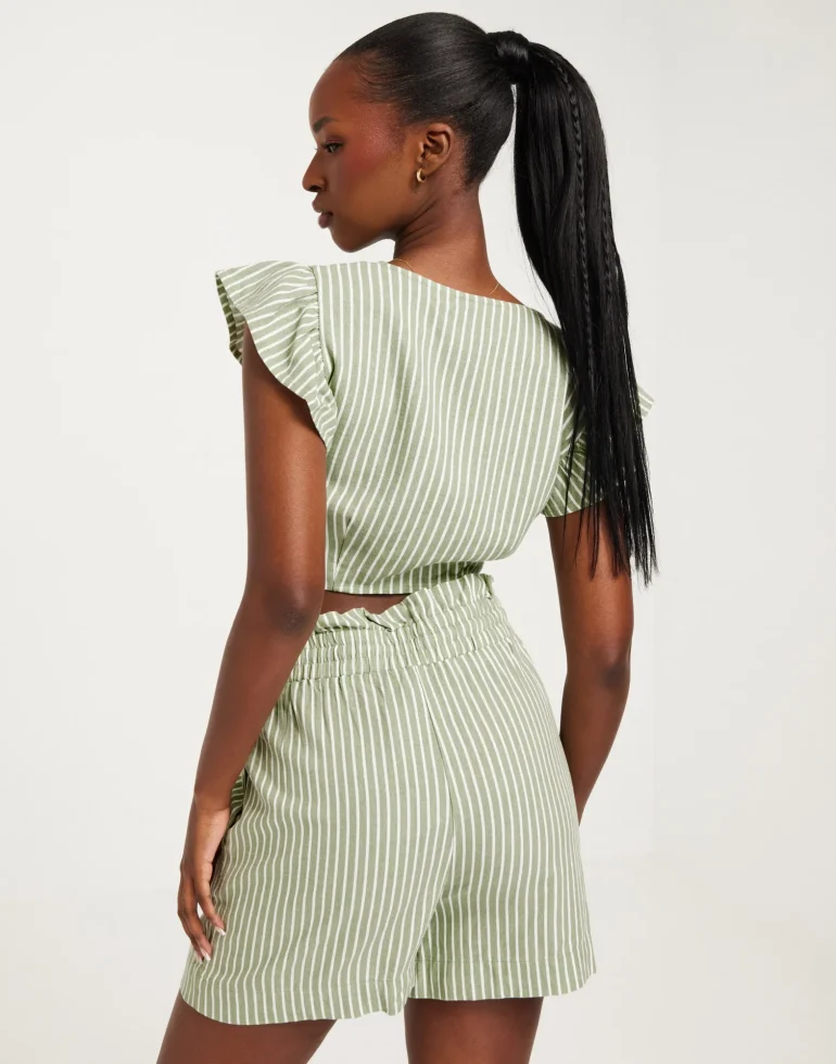 Vero Moda VMMYMILO Short Csíkos Rövidnadrág - Image 3