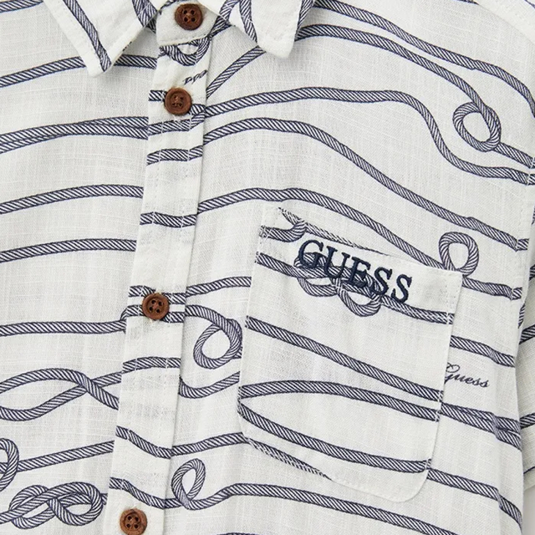 GUESS Kids - Rövid ujjú ing - Wavy Sea - Image 2