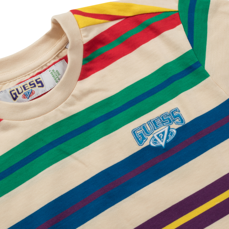 GUESS Kids Csíkos Póló Balvin Horizontal - Image 2