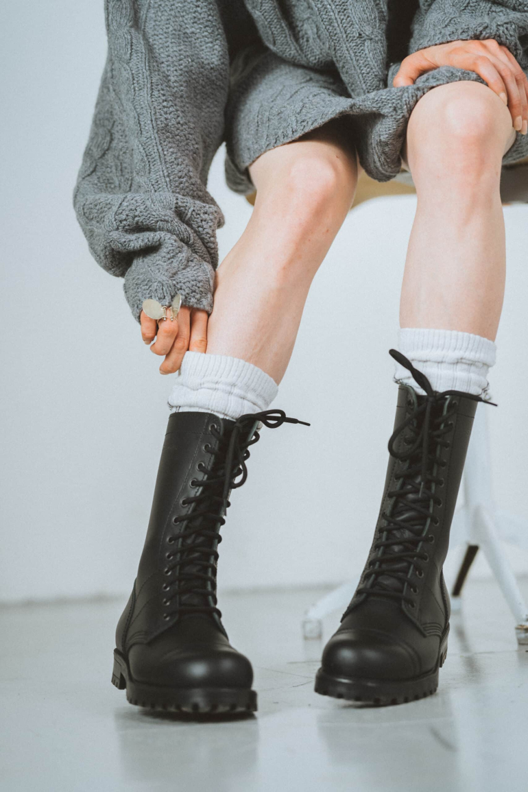 SAMELIN 516 aka High Aviator Boots Bőr Bakancs - Image 7