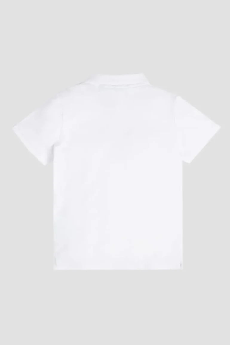 GUESS Kids - Galléros Póló True White - Image 3