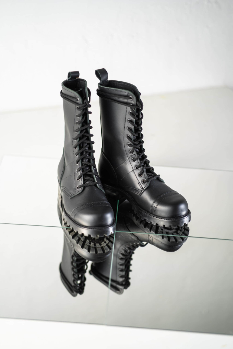 SAMELIN 516 aka High Aviator Boots Bőr Bakancs - Image 5