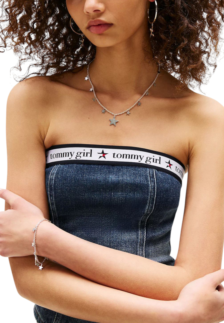Tommy Hilfiger Jeans Repeat Logo Női Farmer Felső - Image 3