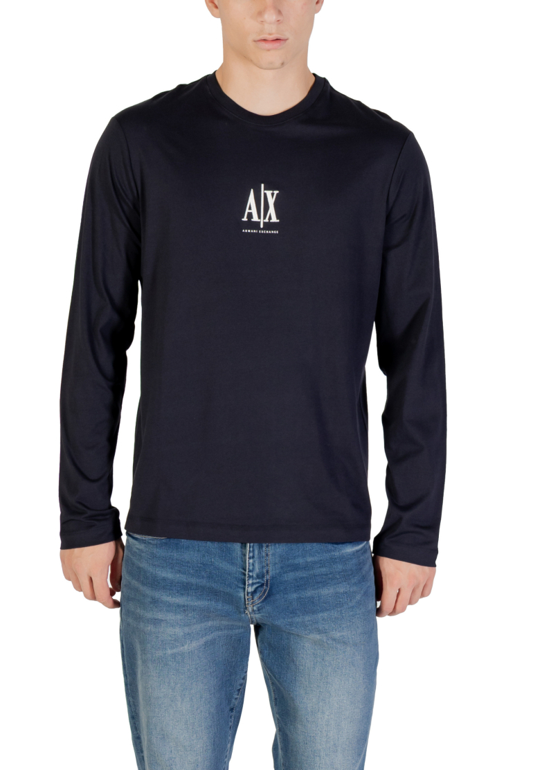 Armani Exchange Férfi Pulóver AX Nyomtatott