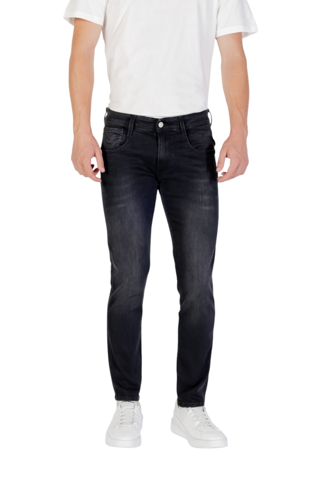 Replay Anbass Hyperflex Slim Fit Farmernadrág Férfi