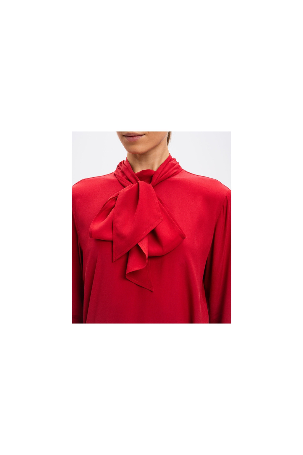 Twinset - Női Piros Selyem Blúz - Image 2