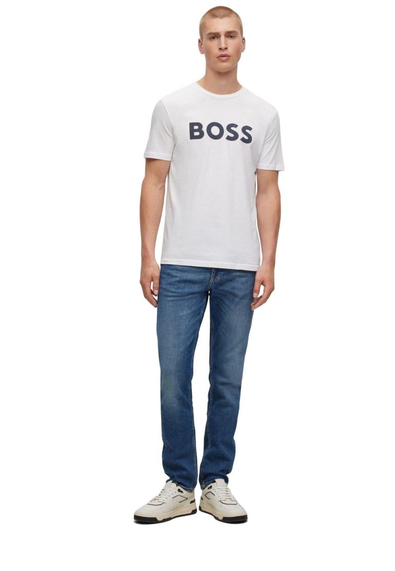 BOSS - Férfi Pamut Póló - Image 2
