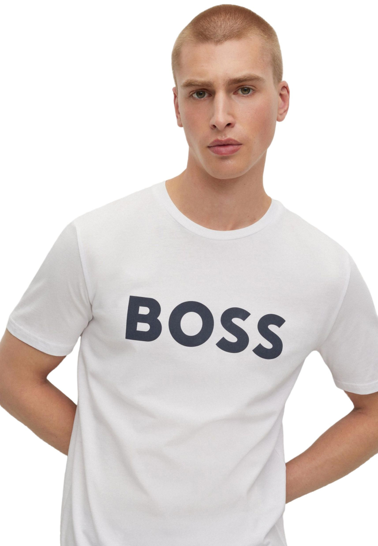 BOSS - Férfi Pamut Póló - Image 3