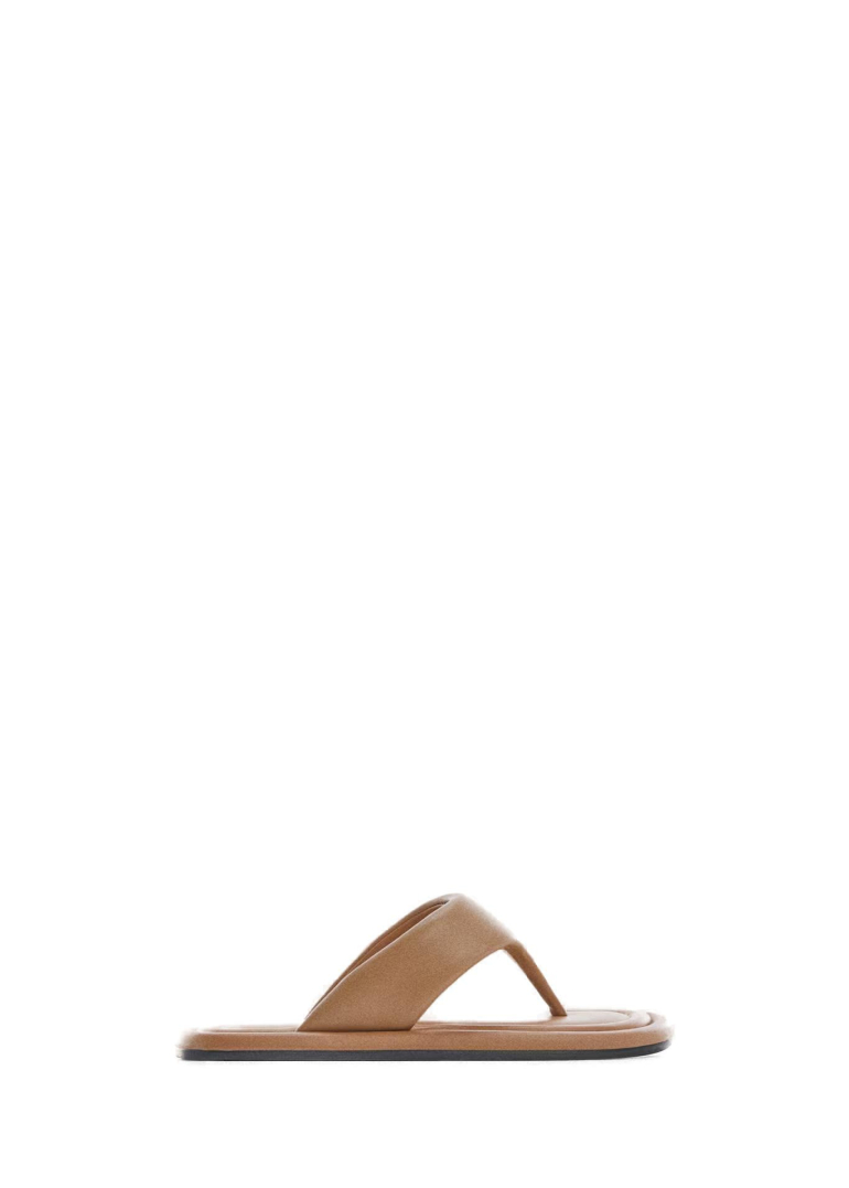 Mango - Bőr Flip Flop Papucs