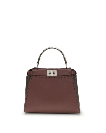 Fendi Brown Calf Leather Bos Taurus Shoulder Bag