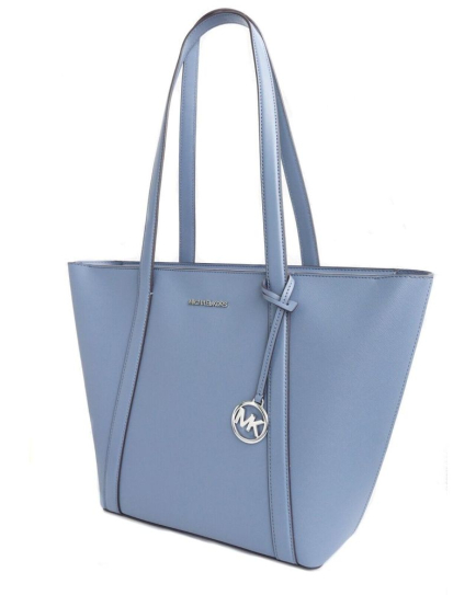 Michael Kors Blue Canvas Tote Bag