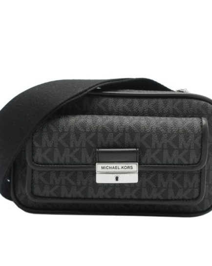 Michael Kors Black Canvas Crossbody Bag