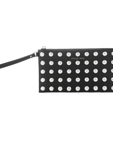 Michael Kors Brown Leather Clutch Bag