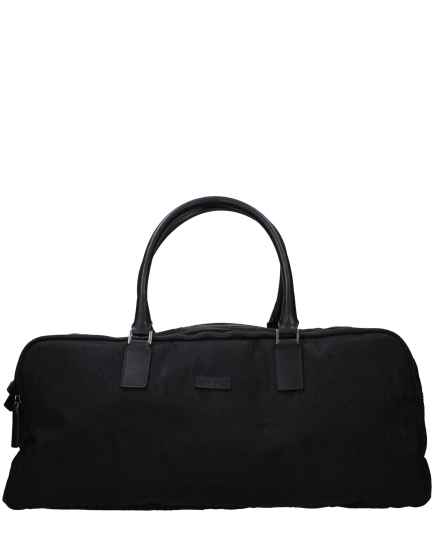 Versace Black Fabric Luggage And Travel