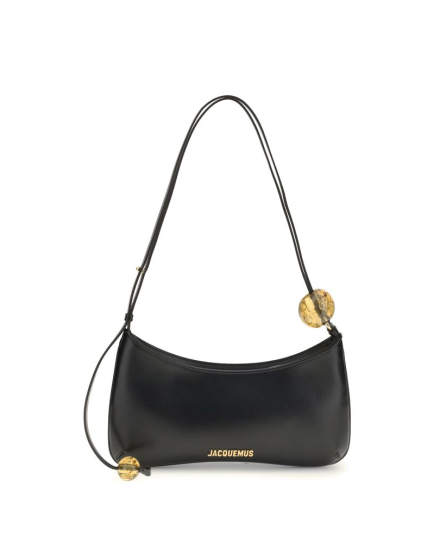 Jacquemus Black Calf Leather Bos Taurus Shoulder Bag