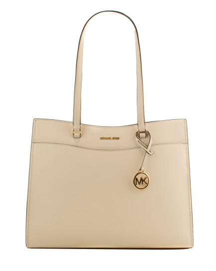 Michael Kors Beige Leather Tote Bag
