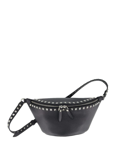 Valentino Garavani Black Calfskin Belt Bag