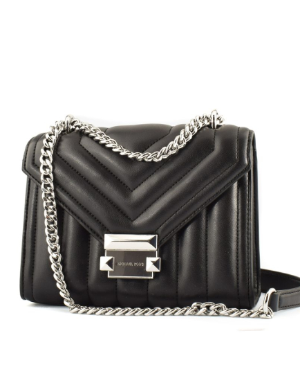 Michael Kors Black Leather Shoulder Bag