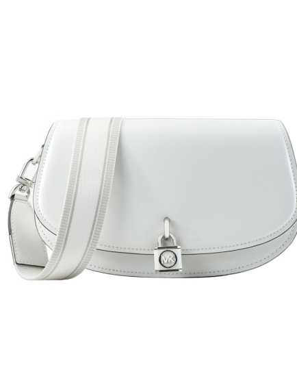 Michael Kors White Leather Shoulder Bag