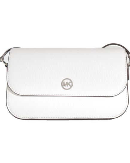 Michael Kors White Leather Crossbody Bag