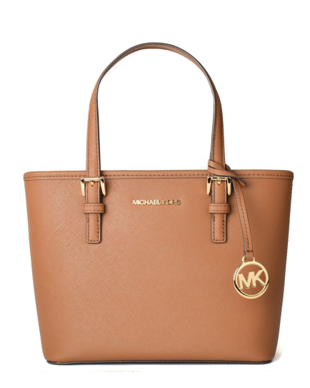 Michael Kors Brown Canvas Shoulder Bag