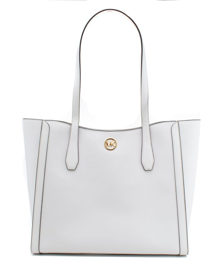 Michael Kors White Canvas Tote Bag