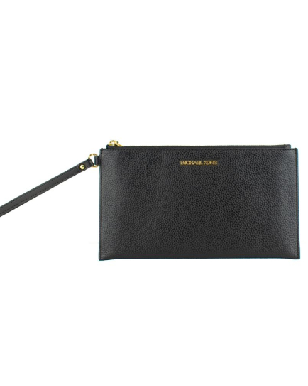 Michael Kors Black Leather Clutch Bag