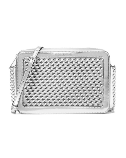 Michael Kors Gray Canvas Crossbody Bag