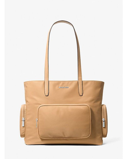 Michael Kors Brown Nylon Tote Bag