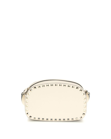 Valentino Garavani Beige Calf Leather Bos Taurus Shoulder Bag