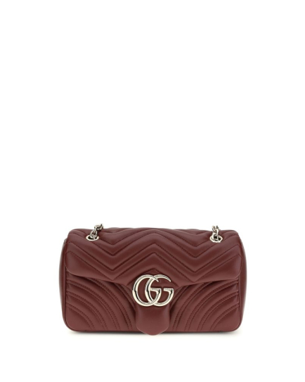 Gucci Bordeaux Calf Leather Bos Taurus Shoulder Bag