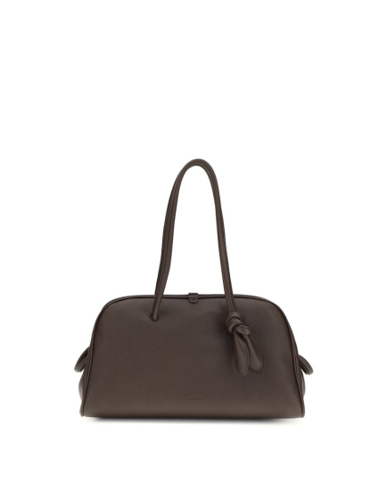 Jacquemus Brown Calf Leather Bos Taurus Shoulder Bag