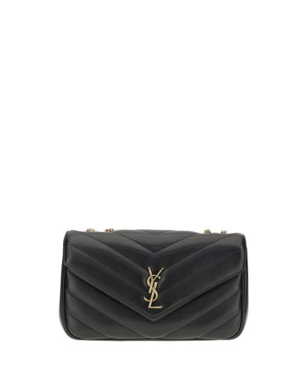 Saint Laurent Black Calf Leather Bos Taurus Shoulder Bag