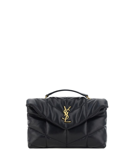 Saint Laurent Black Lamb Ovis Aries Aries Shoulder Bag
