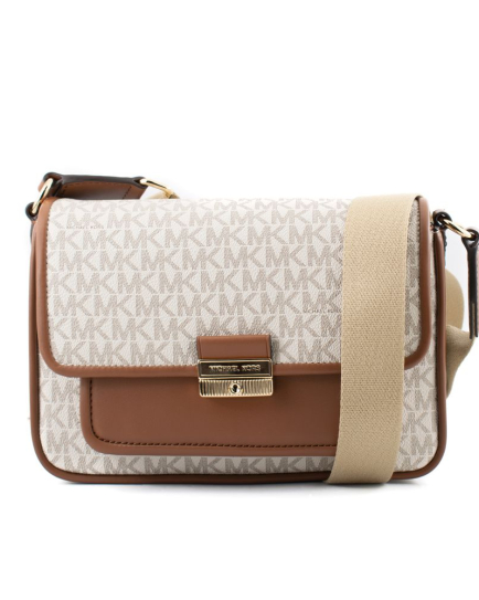 Michael Kors Beige Canvas Crossbody Bag