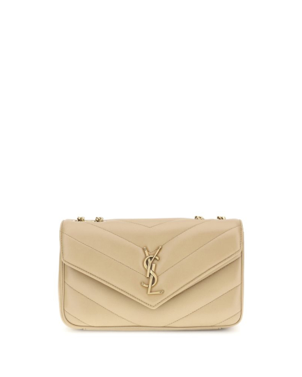 Saint Laurent Beige Lamb Ovis Aries Aries Shoulder Bag