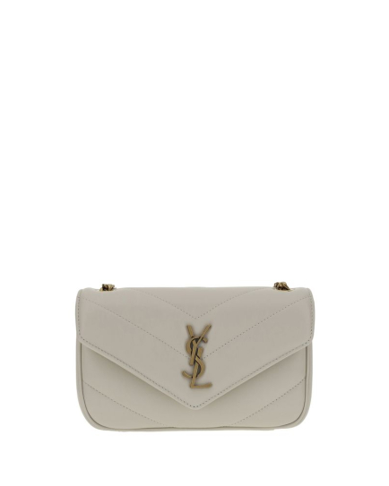Saint Laurent White Lamb Ovis Aries Aries Shoulder Bag