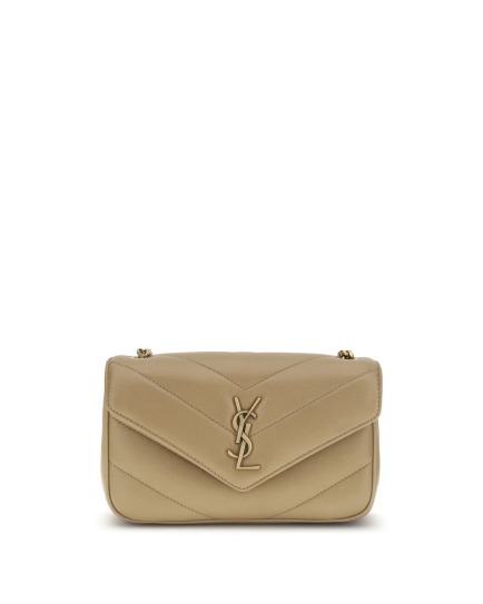 Saint Laurent Beige Lamb Ovis Aries Aries Shoulder Bag