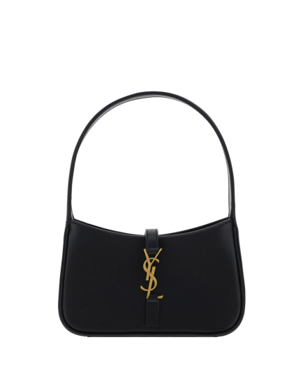 Saint Laurent Black Calf Leather Bos Taurus Shoulder Bag