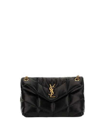 Saint Laurent Black Lamb Ovis Aries Aries Shoulder Bag