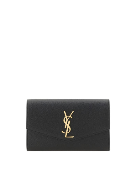 Saint Laurent Black Calf Leather Bos Taurus Shoulder Bag