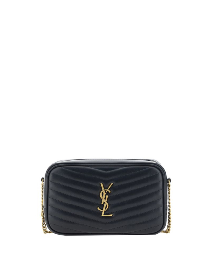 Saint Laurent Black Calf Leather Bos Taurus Shoulder Bag