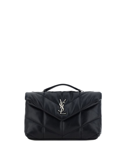 Saint Laurent Black Lamb Ovis Aries Aries Shoulder Bag