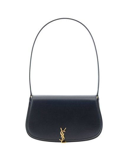 Saint Laurent Black Calf Leather Bos Taurus Shoulder Bag