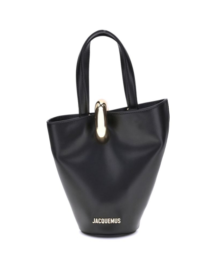 Jacquemus Black Calf Leather Bos Taurus Shoulder Bag
