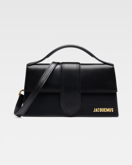 Jacquemus Black Leather Le Grand Bambino Handbag