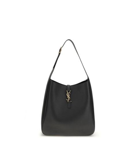 Saint Laurent Black Calf Leather Bos Taurus Shoulder Bag