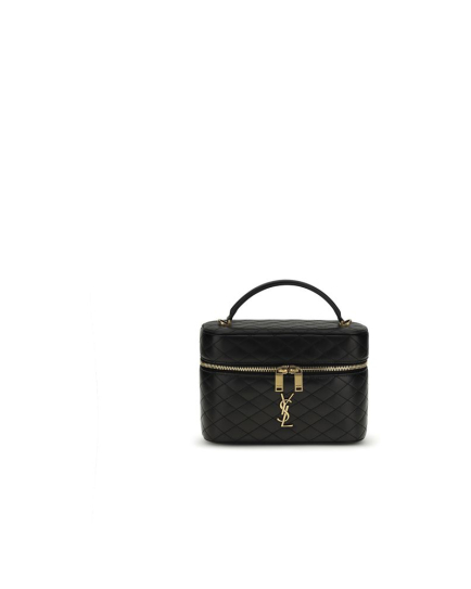 Saint Laurent Black Calf Leather Bos Taurus Shoulder Bag