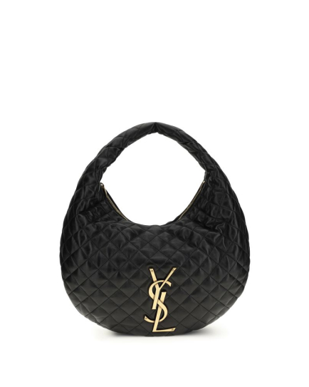 Saint Laurent Black Lamb Ovis Aries Aries Shoulder Bag