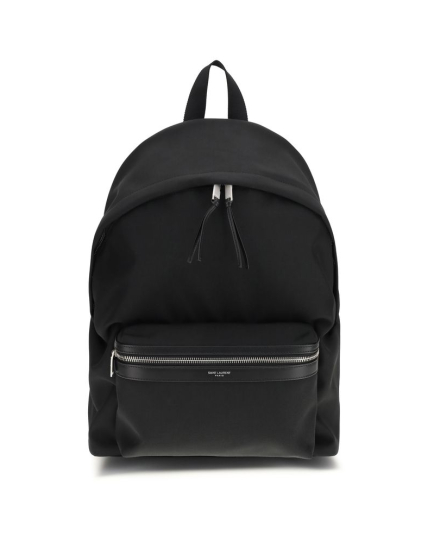 Saint Laurent Black Fabric Backpack